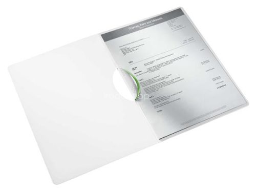 Gyorsfűző, klipes, PP, A4, LEITZ "Wow ColorClip", zöld