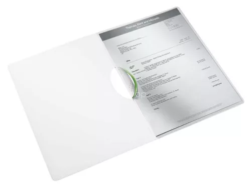 Gyorsfűző, klipes, PP, A4, LEITZ "Wow ColorClip", zöld