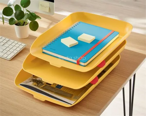 Spirálfüzet, B5, vonalas, 80 lap, LEITZ, "Cosy Soft Touch", nyugodtkék