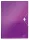 Harmonikamappa, A4, PP, 6 rekeszes, LEITZ "Wow", lila