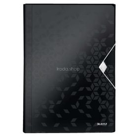   Harmonikamappa, A4, PP, 6 rekeszes, LEITZ "Wow", fekete