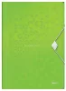 Gumis mappa, PP, A4, LEITZ "Wow", zöld
