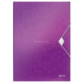 Gumis mappa, PP, A4, LEITZ "Wow", lila