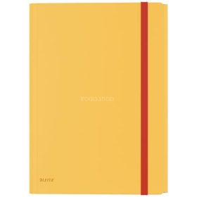   Gumis mappa, extra tasakkal, PP, A4, LEITZ "Cosy" melegsárga