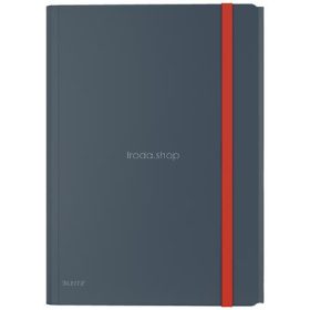   Gumis mappa, extra tasakkal, PP, A4, LEITZ "Cosy", bársonyszürke