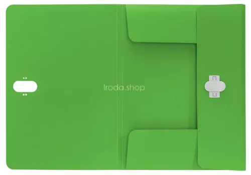 Iratvédő mappa, 11 mm, PP, A4, LEITZ "Recycle", zöld