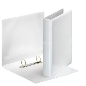   Gyűrűs könyv, panorámás, 2 gyűrű, D alakú, 46 mm, A5, PP, ESSELTE, fehér