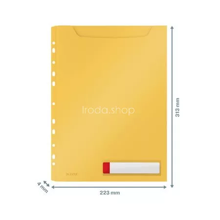 Genotherm, lefűzhető, A4 maxi, LEITZ "Cosy Privacy", melegsárga