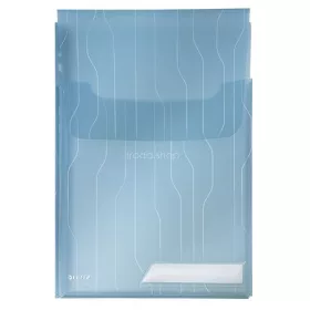   Genotherm, lefűzhető, A4, 200 mikron, füllel, LEITZ "CombiFile Jumbo", kék