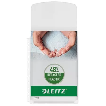 Genotherm, lefűzhető, A4, 170 mikron, narancsos felület, 20 mm, behajtható fül, LEITZ "Jumbo"
