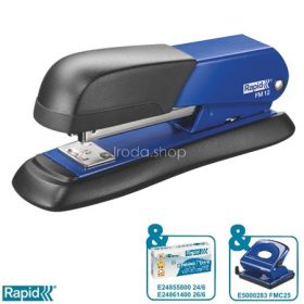 Tűzőgép, 24/6, 26/6, 25 lap, RAPID "FM12", kék
