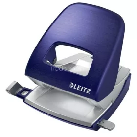   Lyukasztó, kétlyukú, 30 lap, fém, LEITZ "Nexxt Style, titánkék