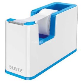   Ragasztószalag-adagoló, asztali, feltöltött, LEITZ "Wow", fehér-kék