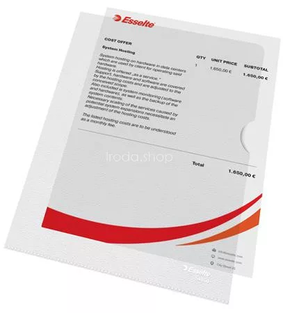 Genotherm, "L", A5, 115 mikron, narancsos felület, ESSELTE "Standard"