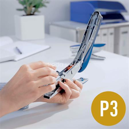 Tűzőgép, kézi, 24/6, 26/6, 30 lap, LEITZ "5548", kék