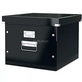   Irattároló doboz, függőmappának, LEITZ "Click&Store", fekete