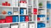 Iratpapucs, PP/karton, 95 mm, LEITZ "Click&Store", piros
