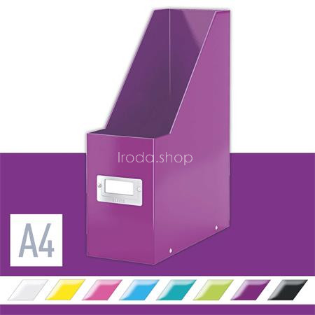 Iratpapucs, PP/karton, 95 mm, LEITZ "Click&Store", lila