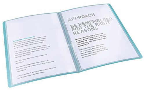 Bemutatómappa, 40 zsebes, A4, ESSELTE "Colour'Breeze", kék