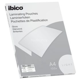   Meleglamináló fólia, 80 mikron, A4, fényes, IBICO "Light"