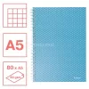 Spirálfüzet, A5, kockás, 80 lap, ESSELTE "Colour'Breeze", kék