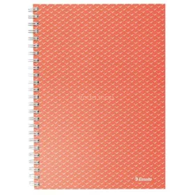   Spirálfüzet, A5, kockás, 80 lap, ESSELTE "Colour'Breeze", korall