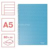 Spirálfüzet, A5, vonalas, 80 lap, ESSELTE "Colour'Breeze", kék