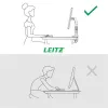 Monitortartó-kar, egy monitorhoz, LEITZ "Ergo", világosszürke