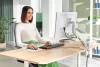 Monitortartó-kar, egy monitorhoz, LEITZ "Ergo", világosszürke