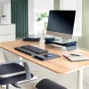 Monitorállvány, LEITZ "Ergo", sötétszürke