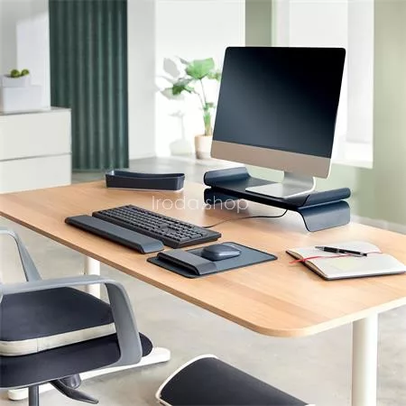 Monitorállvány, LEITZ "Ergo", sötétszürke