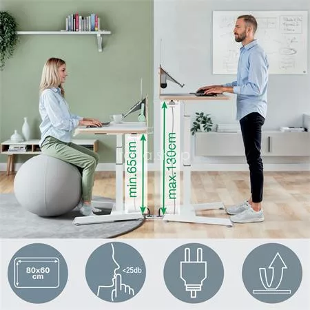 Ülő/álló munkaállomás, elektromos, LEITZ "Ergo"