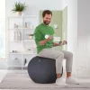 Ülőlabda, nehezékkel, 55cm, LEITZ "Ergo Active", sötétszürke