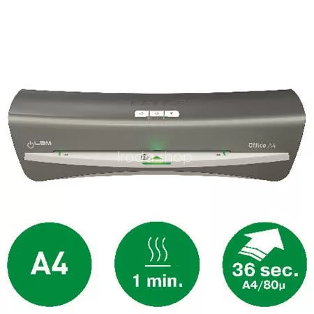 Laminálógép, A4, 80-125 mikron, LEITZ "iLam Office", ezüst