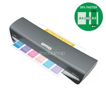 Laminálógép, A3, 80-125 mikron, LEITZ "iLam Office", ezüst
