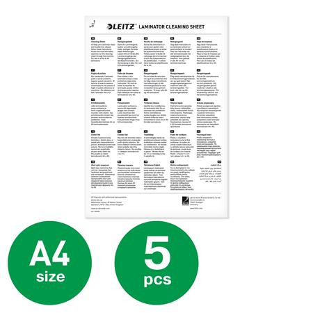 Laminálógép tisztítókarton, A4, LEITZ