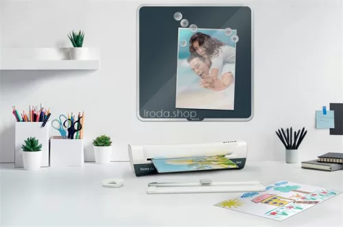 Lamináló készlet, A4, 80-125 mikron, LEITZ "iLam Home 4-in-1", fehér