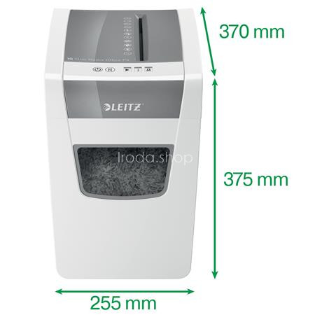 Iratmegsemmisítő, konfetti, 10 lap, LEITZ "IQ Slim Home Office"