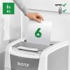 Iratmegsemmisítő, mikrokonfetti, 100 lap, LEITZ "IQ AutoFeed SmallOffice 100 P5 Pro"