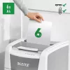 Iratmegsemmisítő, mikrokonfetti, 100 lap, LEITZ "IQ AutoFeed SmallOffice 100 P5 Pro"