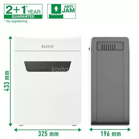 Iratmegsemmisítő, mikrokonfetti, 4 lap, LEITZ "IQ Protect 4M"