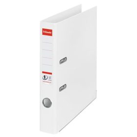   Iratrendező, 50 mm, A4, PP, élvédő sínnel, ESSELTE "Standard", Vivida fehér