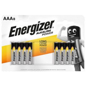 Elem, AAA mikro, 8 db, ENERGIZER "Alkaline Power"