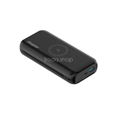 Power bank, vezeték nélküli, 20.000mAh, ENERGIZER