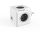 Elosztó, 4 aljzat, 2 USB csatlakozó, ALLOCACOC "PowerCube Original USB DE", fehér-szürke