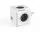 Elosztó, 4 aljzat, 2 USB csatlakozó, ALLOCACOC "PowerCube Original USB DE", fehér-szürke