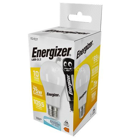 LED izzó, E27, normál gömb, 11,1W (75W), 1055lm, 6500K, ENERGIZER