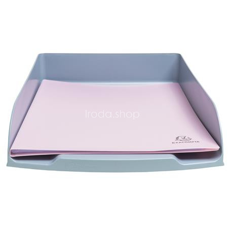 Irattálca, műanyag, EXACOMPTA "COMBO Styli AutentiK", kékesszürke