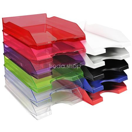 Irattálca, műanyag, A4+, EXACOMPTA "EcoBlack", fekete