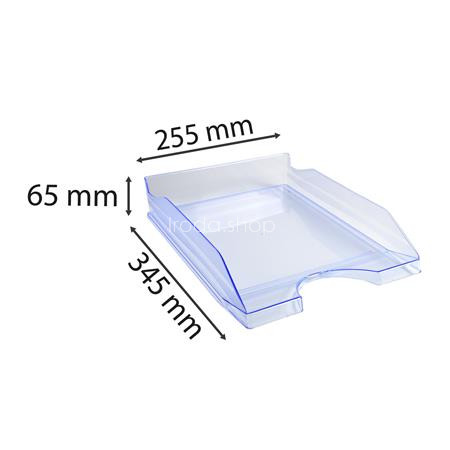 Irattálca, műanyag, A4+, EXACOMPTA "Linicolor®", jégkék